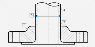 1-Lap Joint Flange | 2-Stub End | 3-Butt weld | 4-Pipe or Fitting 1-Lap Joint Flange | 2-Stub End | 3-Butt weld | 4-Pipe or Fitting